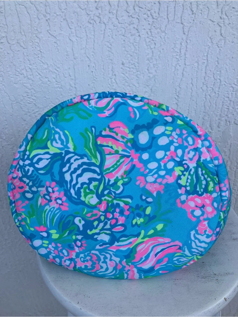Lilly Pulitzer Insulated Beach Cooler Bag Best Fishes Blue Pink NO LONG STRAP